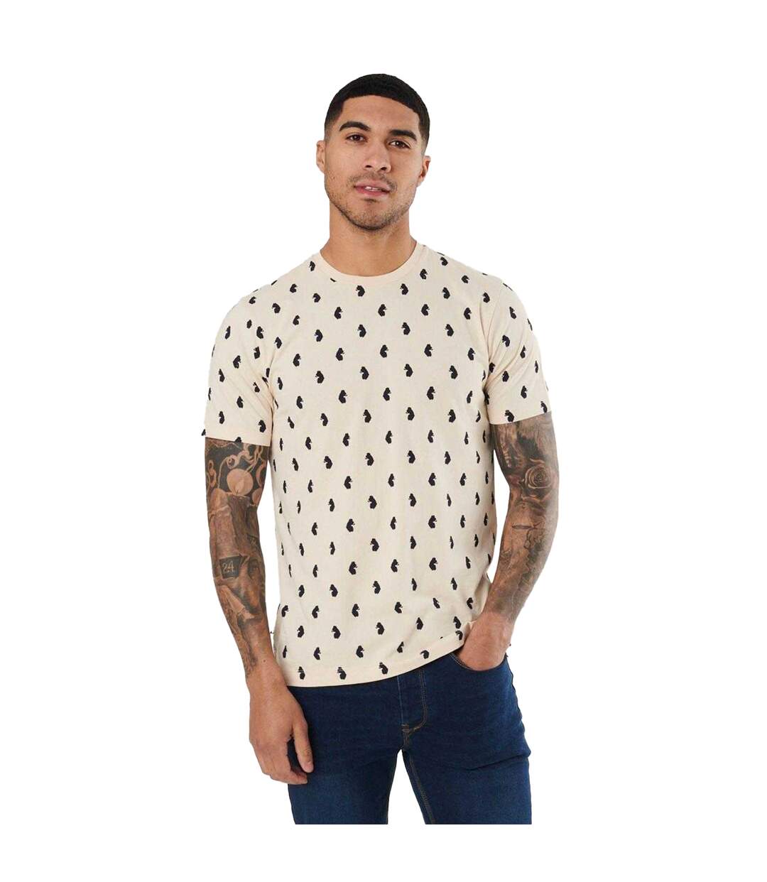 T-shirt Repeat Yourself Homme Beige Luke 1977-2