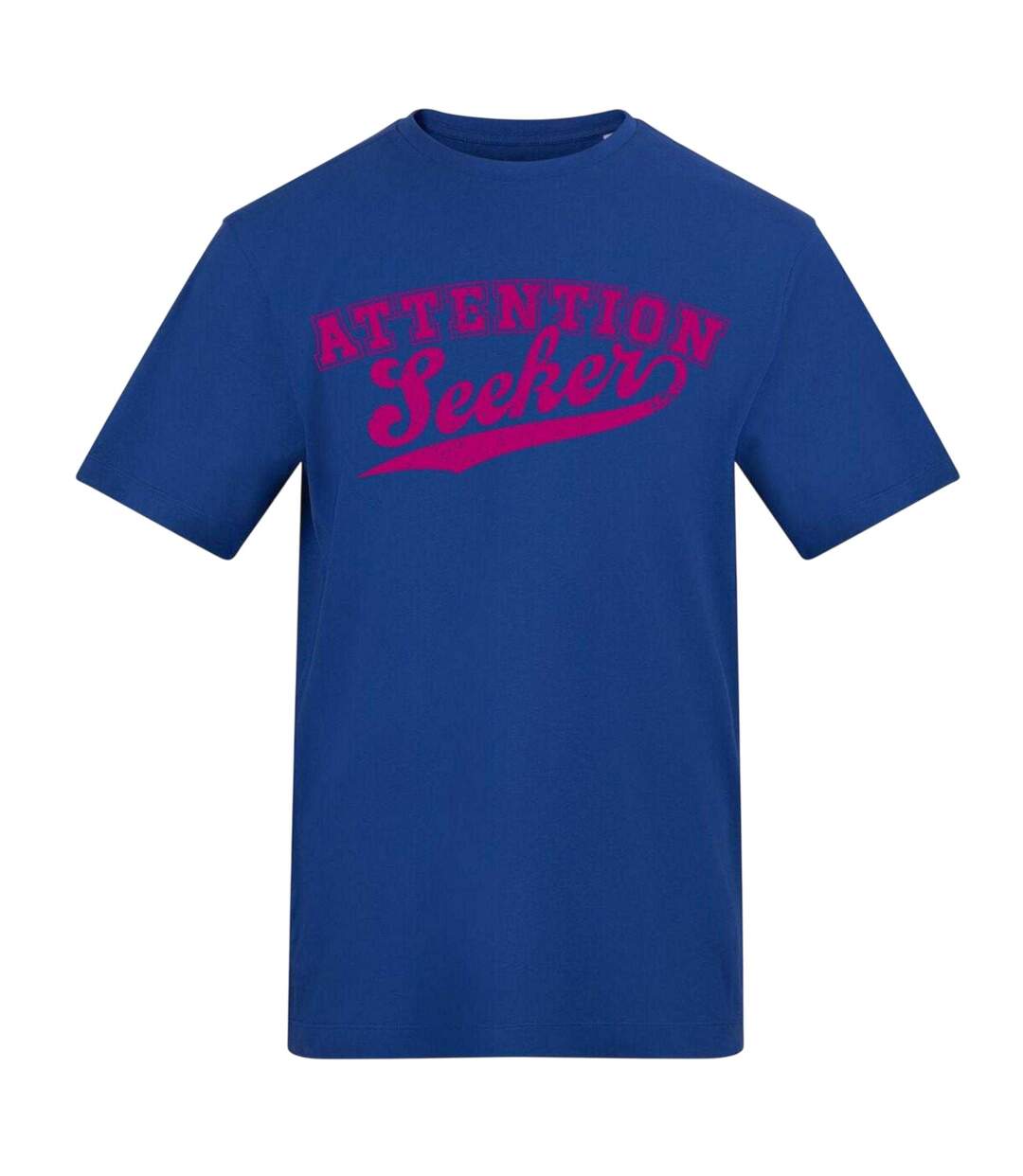 T-shirt Attention Seeker Homme Bleu AWD-2
