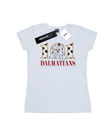 Disney Femme/Les femmes 101 Dalmatians Puppy Hug T-Shirt en coton (Blanc) - UTBI16012