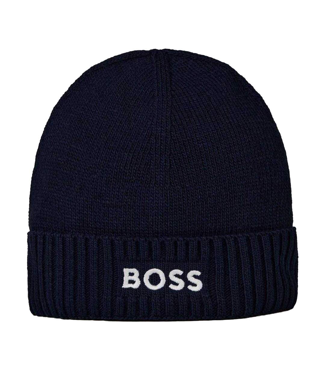 Bonnet Motif/style Texte Du Symbole Asport Adulte Noir Boss-1
