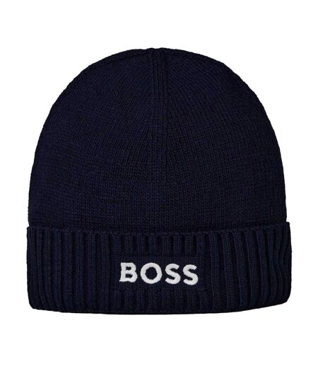 Bonnet Motif/style Texte Du Symbole Asport Adulte Noir Boss