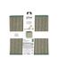 Boîte de Rangement Déco Cotty 31x31cm Vert Foncé-3