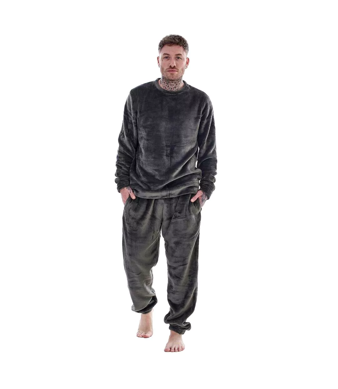 Ensemble De Pyjama Long Homme Gris Keanu-1