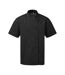 Premier Mens Coolchecker Short-Sleeved Chef Jacket (Black) - UTRW7932