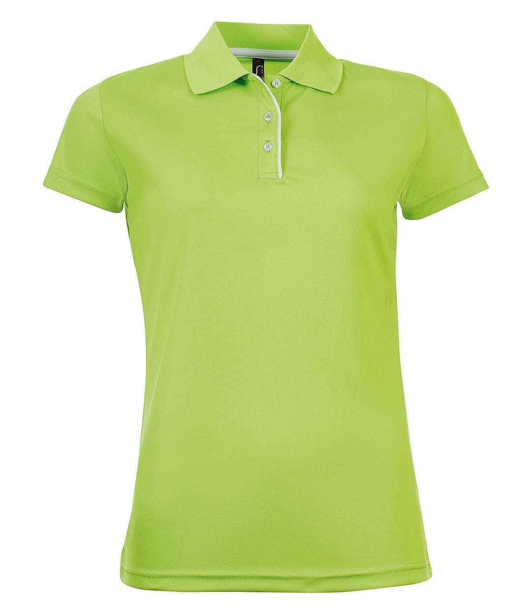 Polo sport performer - Femme - 01179 - vert lime