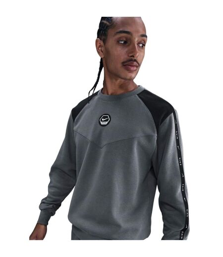 Sweat Manches Raglan Homme Gris Noir Nike