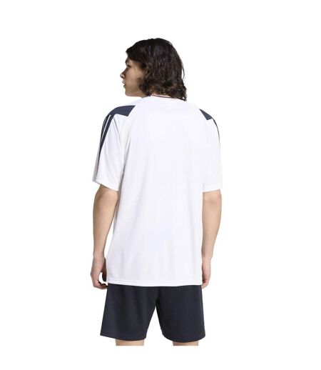 T-shirt Manches Raglan Hot Homme Blanc Rouge Adidas