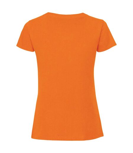 T-shirt ajusté femmes orange Fruit of the Loom