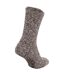 FLOSO Mens Warm Slipper Socks with Rubber Non Slip Grip () - UTMB134