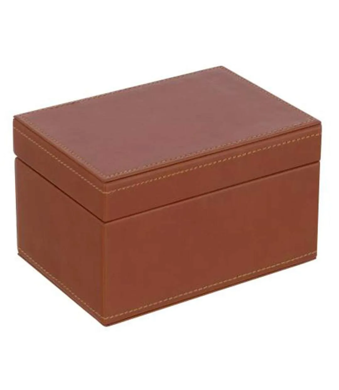 Boîte Jeux de Cartes Ezra 17cm Cognac-2