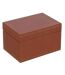 Boîte Jeux de Cartes Ezra 17cm Cognac-2