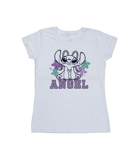 Disney T-shirt en coton Lilo & Stitch Angel Femme/Femme (Blanc) - UTBI25589
