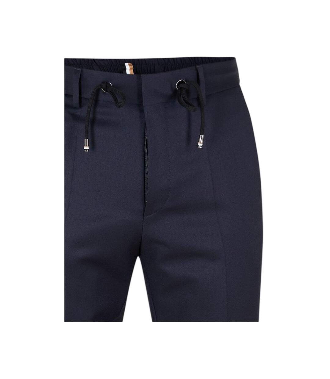 Mens H-genius Straight Leg Trousers Dark Blue Boss-3