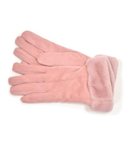 Foxbury Womens/Ladies Sherpa Lined Gloves (Pink) (S/M)
