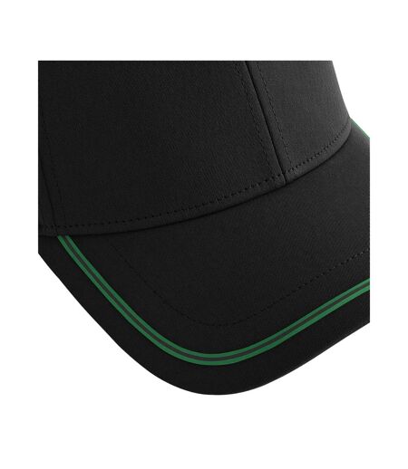 Casquette De Baseball Match Day Noir Vert Kelly Beechfield