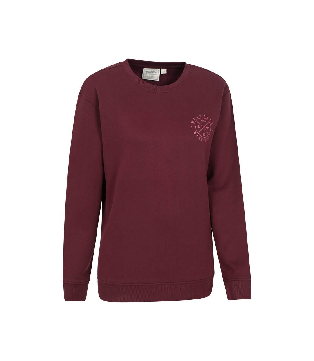 Sweat compass femme bordeaux Mountain Warehouse