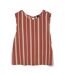 Blouse blanc/rouge femme vero moda christina stripe-1