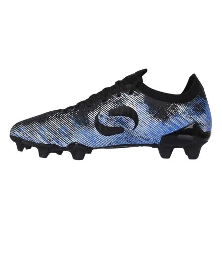 Chaussures De Foot Pour Terrain Ferme Motif/style À Rayures Homme Noir Bleu Sondico