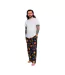 Mens Characters Lounge Pants Black Charcoal Labyrinth-1