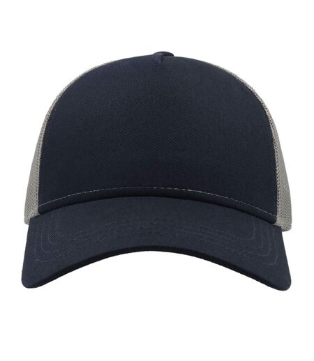 Casquette De Baseball Rapper Bleu Marine Gris Atlantis Headwear