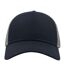 Casquette De Baseball Rapper Bleu Marine Gris Atlantis Headwear-1