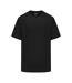 Mens Tech Plain Polyester T-shirt Black Lonsdale-1