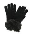 Regatta Great Outdoors Womens/Ladies Luz Jersey Knit Gloves (Black) - UTRG3866