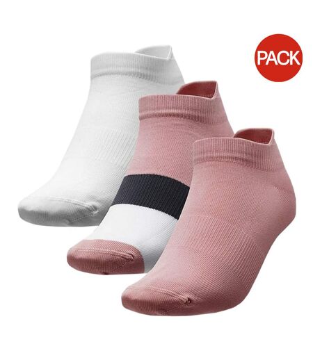 Socquettes H4l22 Sod002 Femme Blanc Rose 4F