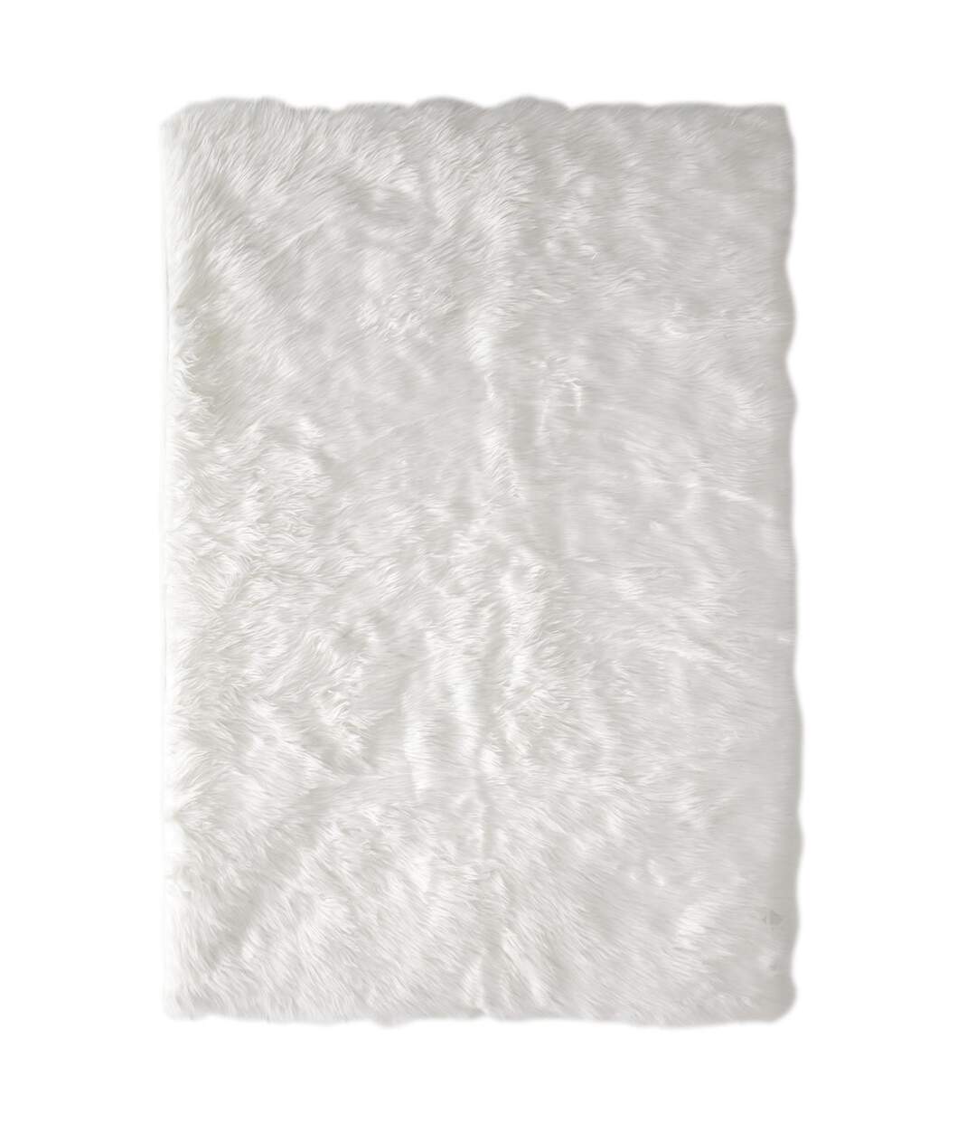 Tapis rectangulaire imitation fourrure à poils longs LAHTI-1