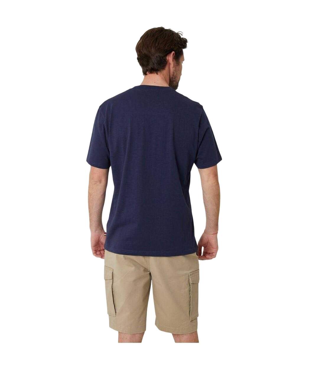 T-shirt Motif/style Logo Homme Bleu Marine Saltwell-3