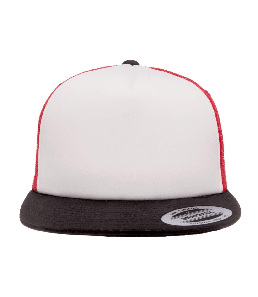 Casquette trucker rouge / blanc / noir Yupoong-1