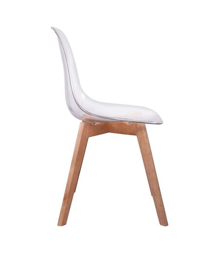 Chaise scandinave transparente - H.86 cm