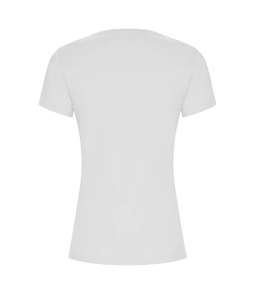 Womens/ladies Golden T-shirt White Roly-2