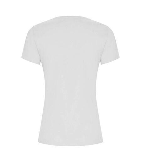 Womens/ladies Golden T-shirt White Roly