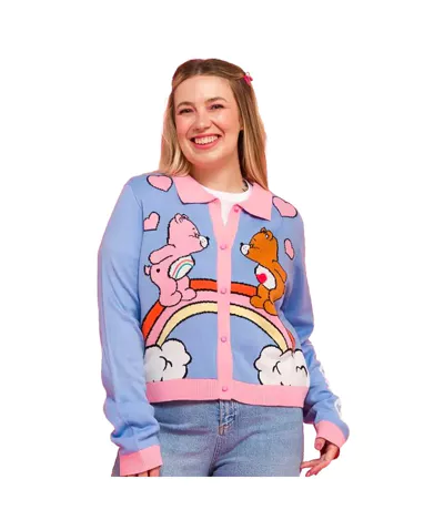 Cardigan Motif/style Love Adulte Violet Clair Care Bears