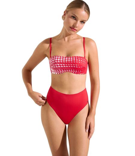 Bas maillot slip de bain échancré taille haute Quito Lisca