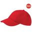 Lot de 2  casquettes adulte rouge Beechfield