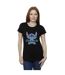 Disney Femmes/Les femmes Lilo And Stitch Ohana Blue Glitch Cotton T-Shirt (Noir) - UTBI25841-2