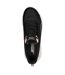 Womens/ladies Bobs Flex Trainers Black Pink Skechers-4