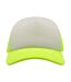 Lot de 2  casquettes rapper adulte jaune fluo / blanc Atlantis