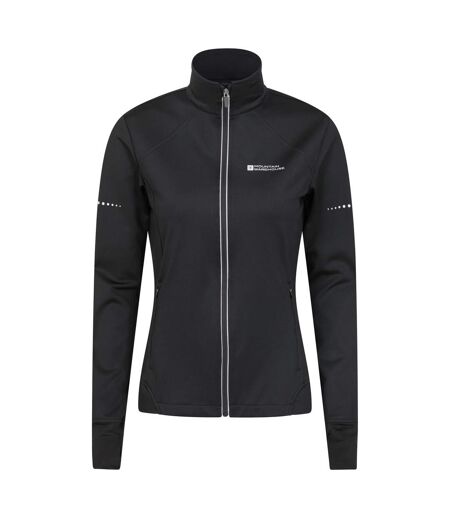 Womens/ladies shift windproof cycling jacket black Mountain Warehouse