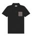 Mens Active Sailor Short-sleeved Polo Shirt Black Aquascutum-1