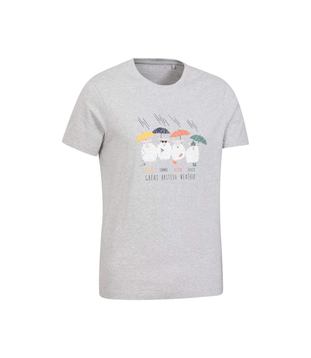 T-shirt great british weather homme gris Mountain Warehouse-4