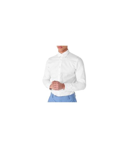 Chemise À Boutons Homme Blanc Haines And Bonner