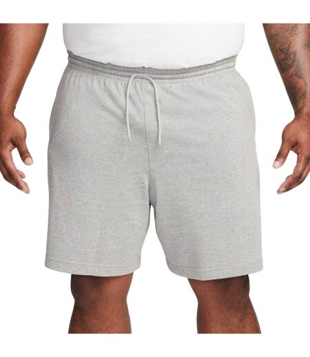 Mens Club Embroidered Logo Shorts Grey Heather Nike