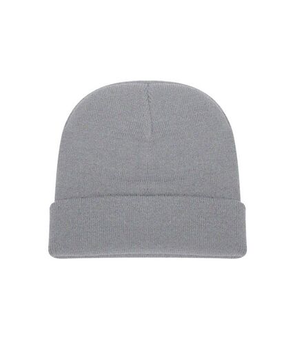 Bonnet tricoté avec revers mixte gris perle Absolute Apparel