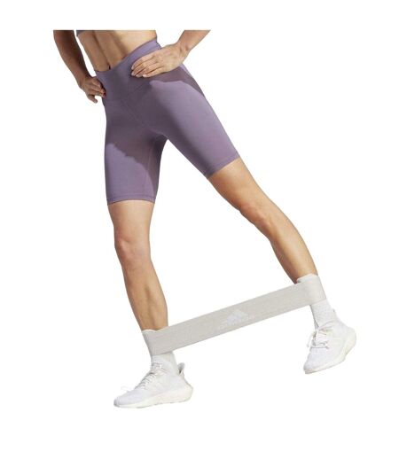 Womens/ladies Optime Cycling Shorts Shadow Violet Adidas