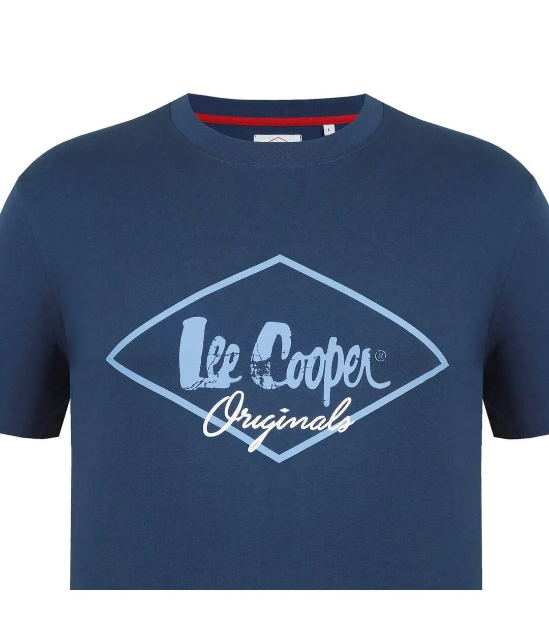 T-shirt Motif/style Logo Originals Homme Vieux Bleu Lee Cooper-4