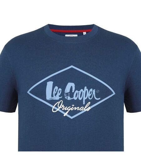 T-shirt Motif/style Logo Originals Homme Vieux Bleu Lee Cooper