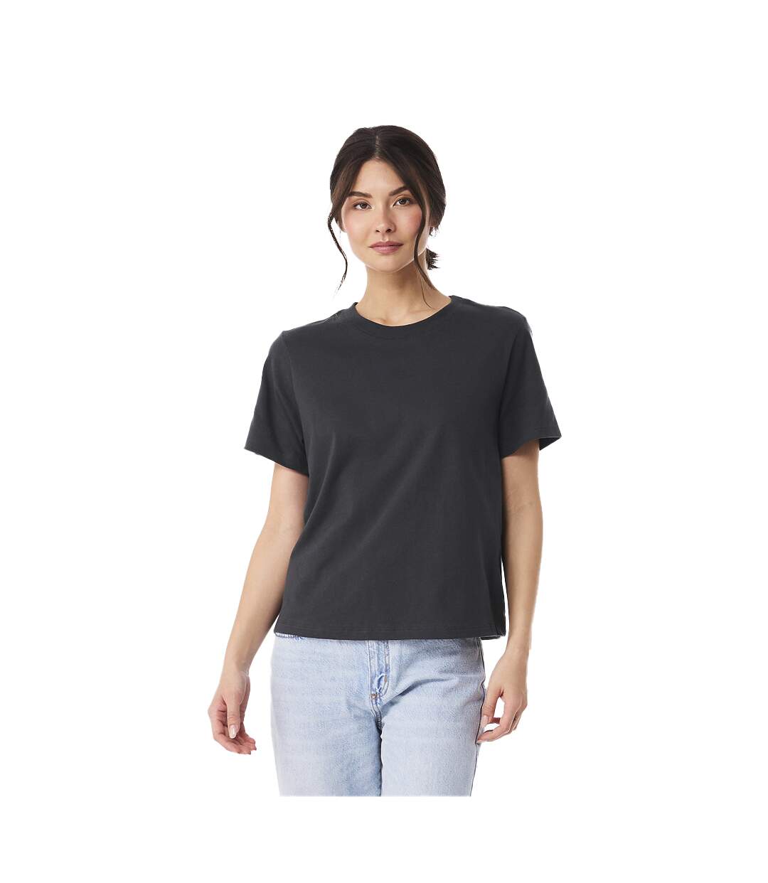 T-shirt Femme Gris Foncé Bella + Canvas-1